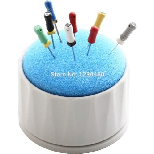 Dental Equipment Round Endo Stand Cleaning Foam Sponges File Dentist Products Gray Endodontic Holder Autoclavable