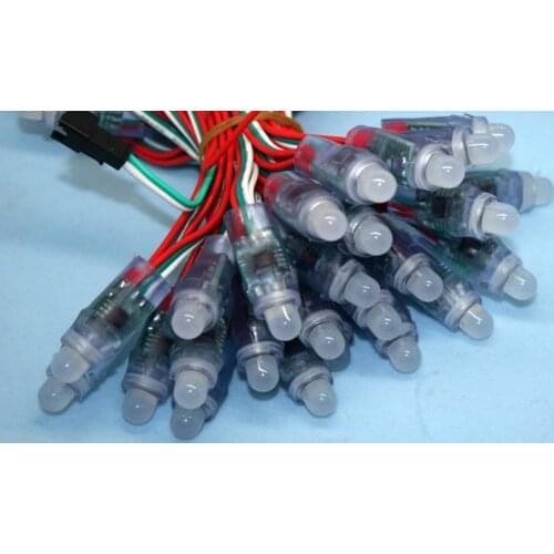 LED module WS2811 50 PCS LED full-color pixel DC5V 12 mm module IP68 waterproof lights advertising