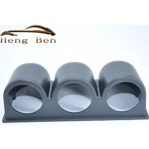 HB 52MM 2" Car Universal Triple Black Plastic Gauge Holder 3 Hole Pod Mount