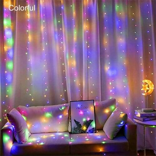 USB String Lights Fairy Garland Lights Remote Control Lighting Curtain Lamp Wedding Party LED Strip Home Marriage Bedroom Decor