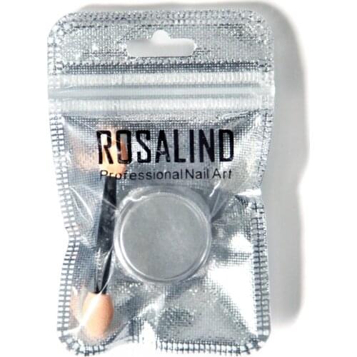 Magic Mirror Chrome Powder Makeup Dust NailArt DIY Pigment Glitters Metallic Gold Silver Nail Powder With Sponge Stick