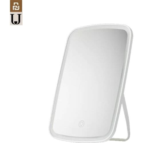 YOUPIN Jordan judy LED makeup mirror Intelligent portable desktop led light rechargeable folding light mirror dormitory and comb