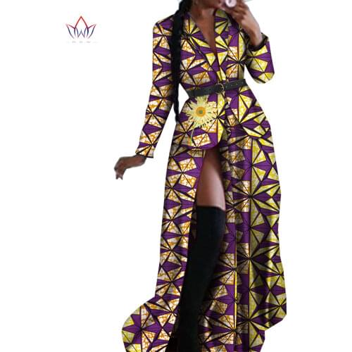 African Print Tops And Long Skirt For Women 2 Pieces Set African Skirt Suits Full Sleeve Bazin Riche Plus Size Skirt Set WY6401