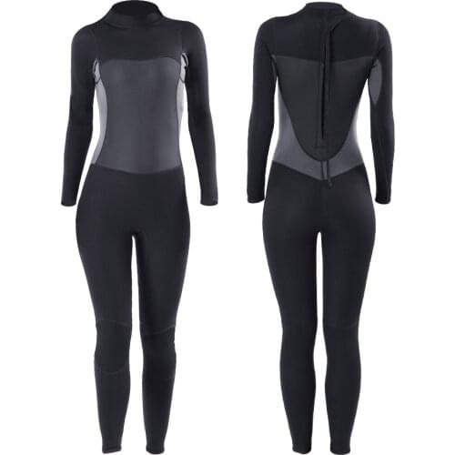2mm Womens Full Body Warm Diving Swimming Suit Surf Snorkel Scubas Wetsuit Swimwear Diving Suit Black Long and Short