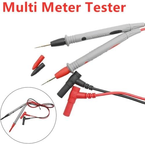 1Pair 1000V 20A Universal Probe Test Leads Pin Digital Multimeter Needle Tip Meter Multi Meter Tester Lead Probe Wire Pen Cable