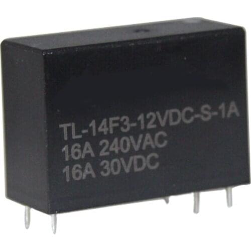 1PCS Relay 14F Small Relay SMI 6 Feet Normally Open-Type 12V 16A Eight Legs Relay