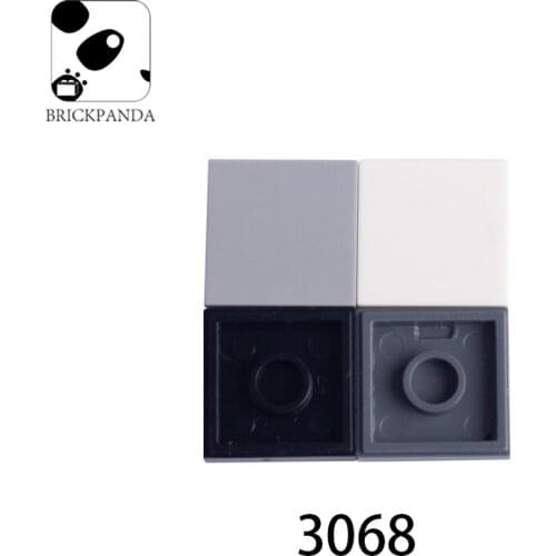 10PCS DIY Tile 2x2 Building Blocks Figure Bricks MOC Ceramic Educational Creative Compatible With 3068 CastleToys for Children