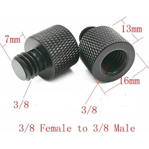 2pcs new design 3/8"-16 female to 3/8"-16 adaptor, 3/8" to 3/8" tripod parts