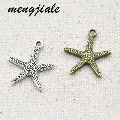 20 pcs/lot Starfish Charms Starfish Charm lot For Jewelry Making Wholesale Starfish Charms 20x18mm