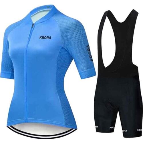 2021 KBORA Team Bike Cycling Suit Set Ropa Ciclismo Mountain Bike Bike Riding Womens Road Bike Uniforme Bike Set Ropa