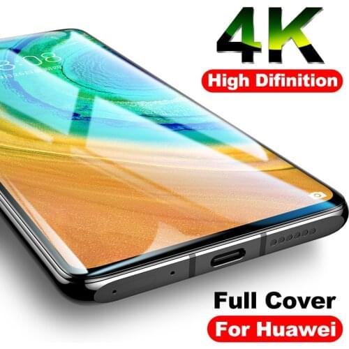 4K Full Cover Tempered glass on for Huawei P30 P20 Pro lite Screen protector on Nova 3E Protective glass on Mate 10 lite Glass