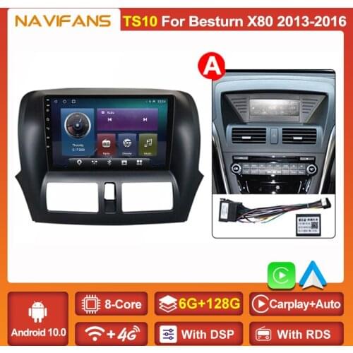 Android 11 DSP Car GPS Navigation for Besturn X80 FAW 2013 2014 2015 2016 2017 Multimedia DVD Player Head Unit Carplay Auto WIFI