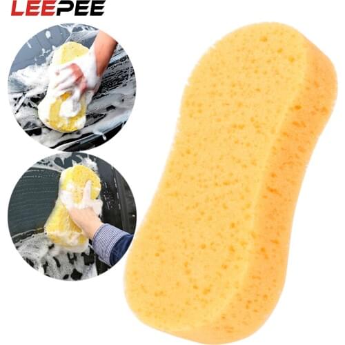 LEEPEE Car Washing Sponge Cleaning Tool Cleaner Tools Auto Paint Care Vacuum Compressed Multipurpose 22cm Length