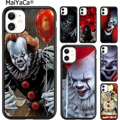 MaiYaCa Pennywise Clown Horror Phone Case Cover For iPhone SE 6s 7 8 plus X XR XS 11 12 pro max Samsung Galaxy S8 S9 S10 shell