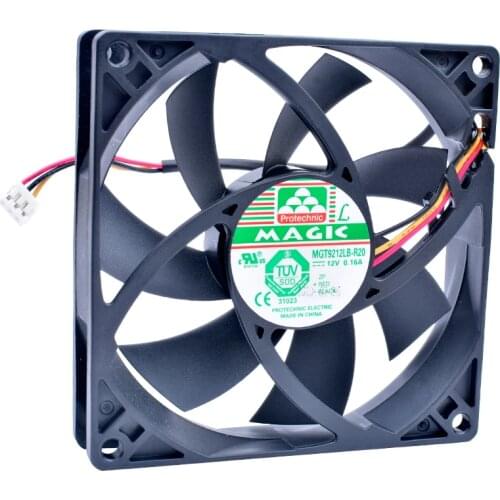 MGT9212LB-R20 9cm 90mm fan 92x92x20mm 9020 12V 0.16A 3 lines speed detection server chassis power supply quiet cooling fan