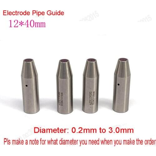 WEDM Ruby Drill Electrode Pipe Guide OD12*40mm Diameter from 0.20mm to 3.0mm for Drilling Machine