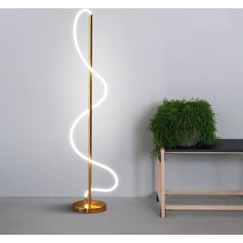 Nordic led glass floor lamp fixture lampadaire kitchen living room