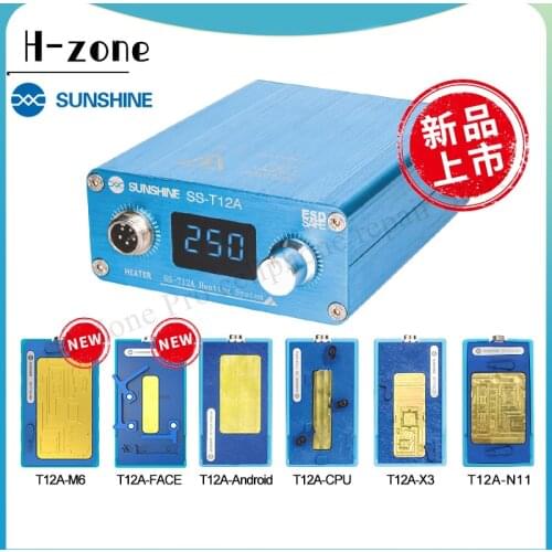 Newest SS-T12A Heating station Disassembly Platform universaal Fingerprint repair heating slot IC heating glue removal full set