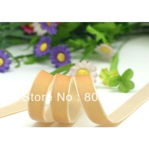 1/2" Single Face Velvet Ribbon Yellow Velvet Ribbon Baby Gift Packaging