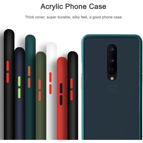 LECAYEE Super Anti Knock Phone Case for OnePlus 8 Silky Cover Durable Back Case Thick Protective Case for OnePlus 8 Pro