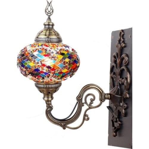 New Modern Mosaic Applique Authentic Night Lamp Handmade Mosaic Garden Lamp sconce