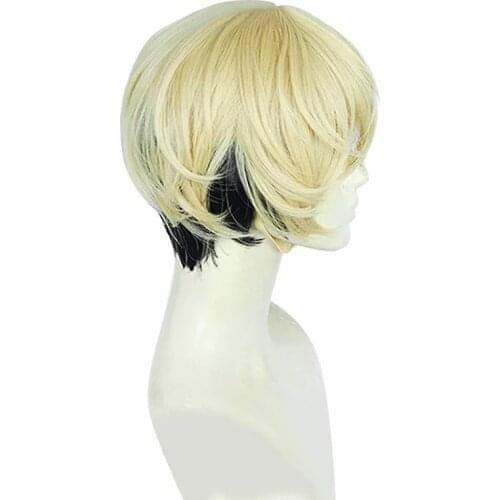 Tokyo Revengers Chifuyu Matsuno Short Wig Cosplay Costume Heat Resistant Synthetic Hair Peluca Anime Wigs