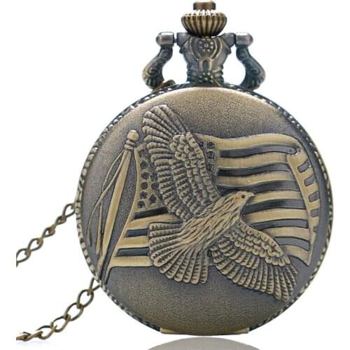 Animal Pattern Fishing Bird Vintage Watches Women Quartz Pocket Watch Retro Nursing Clock Reloj De Bolsillo for Men Women Gifts