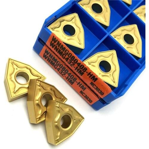 WNMG080408 HM NC3030 WNMG080408 HM PC9030 high quality External Turning Tool Steel processing CNC Cutting tool Carbide Inserts