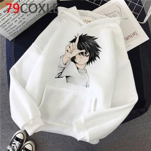 Death Note hoodies female Korea y2k aesthetic women sweatshirts pullover Ulzzang