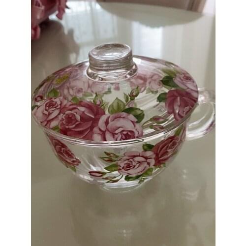 1PC 12.5x7.6cm Capacity 500ml Big belly breakfast cup milkshake cup with lid water cup juice cup withstand 120 ℃ heat