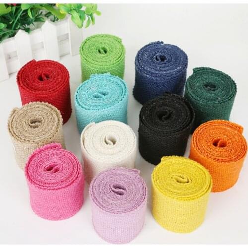 2 Meters 6cm Width Natural Jute Burlap Ribbon Jute Fabric Roll Hessian Ribbons Trims Tape Rustic Wedding Party Decorations