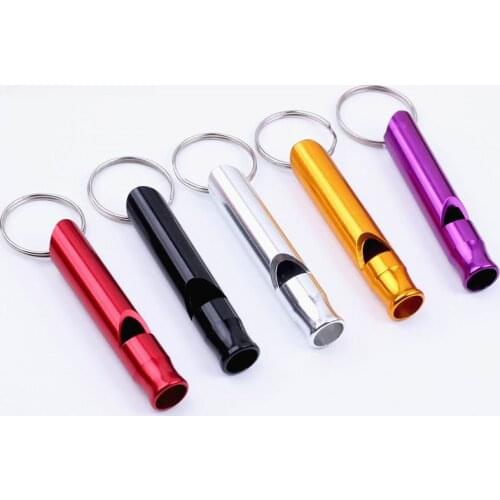 2000pcs Aluminum Alloy Whistle Keyring Keychain Mini For Outdoor Emergency Survival Safety Sport Camping Hunting Multi Color
