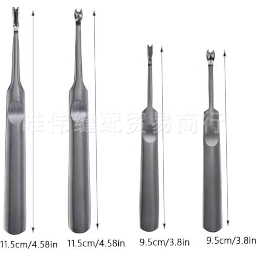 4pcs/set Stainless Steel V/U Shape Carving Leather Tools Knife Thinning Edge Trimmer Trencher Leather Art Diy Tool Set