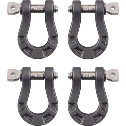 4Pcs Metal Bumper D-Ring Tow Hook for 1/10 RC Crawler Car Axial SCX10 90046 SCX10 III Capra Traxxas TRX4 D90