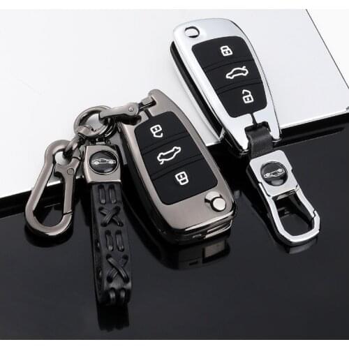 Car Key Case For Audi A1 A3 A4 A5 Q7 A6 C5 C6 A7 A8 R8 S4 S5 S6 S7 S8 SQ5 2015 2016 2017 2018 Flip Key Protection