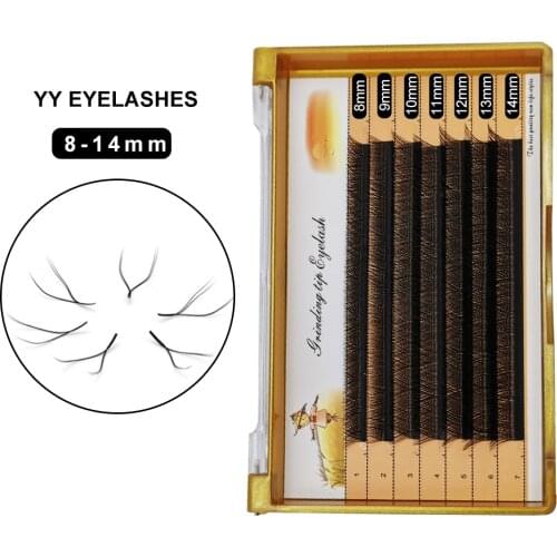 AINIFLY YY Shape Black Lashes Extension Natural Mink Eyelashes Curl High-Quality Personal Eyelashes False Eyelashes Wholesale