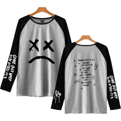 Lil Peep T Shirt Men Woman T-shirt Casual Tees Hell Boy Long Sleeve Tops Love Print Hip Hop Rapper Harajuku Streetwear Top