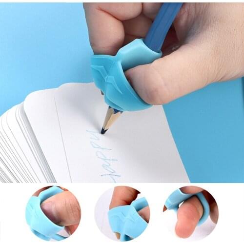3 Finger Pencil Corrective Grip Children Beginners Writing Grip Tool Silicone Pen Writing Help Fixture Correct Finger Position
