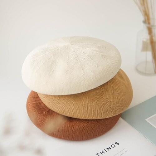 Summer Men Women Casual Beret Hat Fashion Breathable Mesh Flat Cap Newsboy Style Beret Hats Adjustable Adjustable Caps Gorras