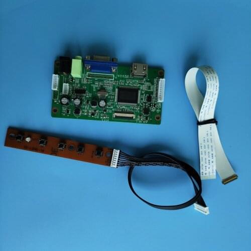 Kit for B140XTN02.D/B140XTN02.E EDP panel DRIVER LED monitor 1366X768 30pin LCD LED HDMI VGA SCREEN Controller board display