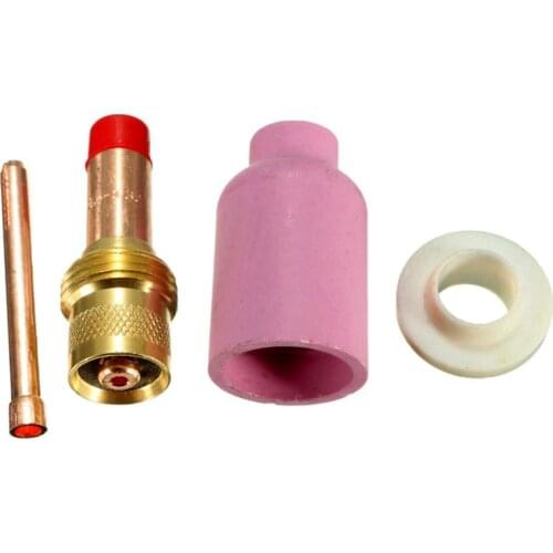 4Pcs TIG Gas Lens KIT Size 3/32" 45V26 10N24 54N15 54N01 FIT TIG Welding Torch PTA DB SR WP17 18 26 Series