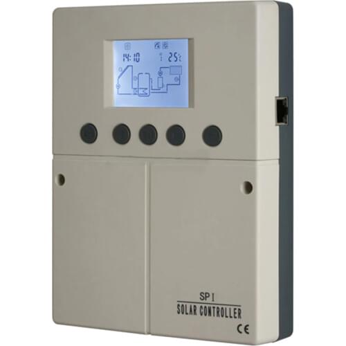 SPI solar water heater controller,LCD display,4 sensors input,4 outputs,6application systems