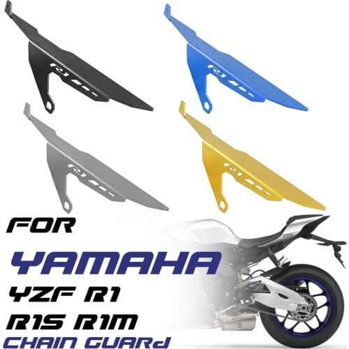 For YAMAHA YZF R1 R1S R1M Motorcycle CNC Chain Cover Guard Rear Swingarm Back Drive Panel Shield Fairing Cowl Protector 20-2021