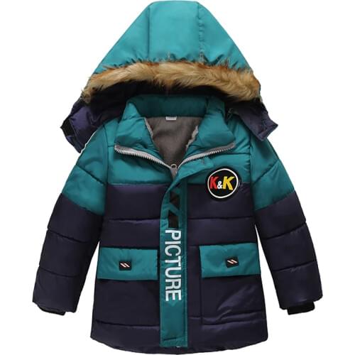 Boys Jacket 2020 Autumn Winter Jacket For Boys Kids Hooded Warm Outerwear Coat Baby Boys Clothes Children Jacket