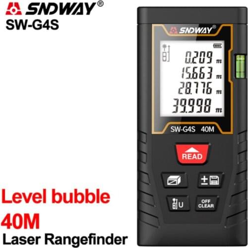 SNDWAY Laser Rangefinder Laser Distance Meter Measure Tape Laser Digital Handheld Tool Device SW-G10S Series Laser Range Finder