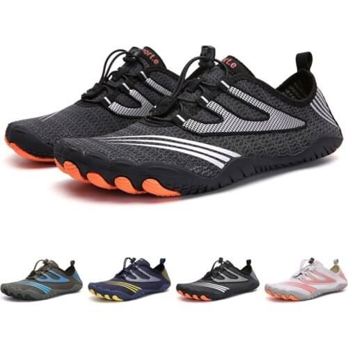 Summer Men Beach Aqua Shoes Women Breathable Water Shoes Non-slip Outdoor Seaside Sneakers Quick Dry Swimming Shoes Plus Size