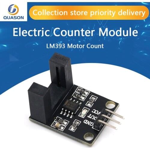 Beam photoelectric sensor Electric counter module LM393 motor count speed sensor module test module groove coupler module