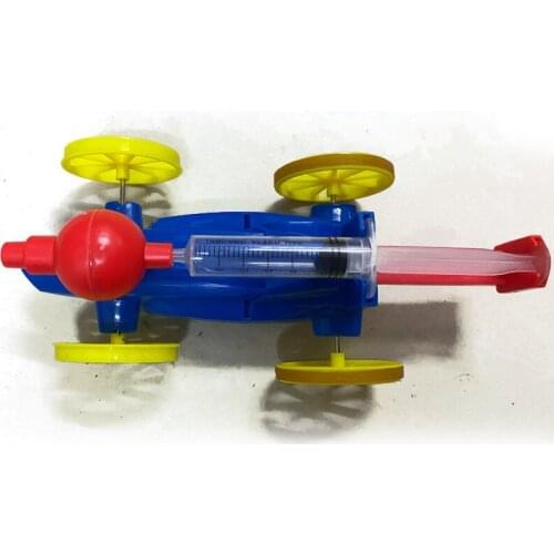 DIY Compressed Air Power Car STEM Science Toy Invention Kit For Kids Fun Physical Project Set For Boys Education