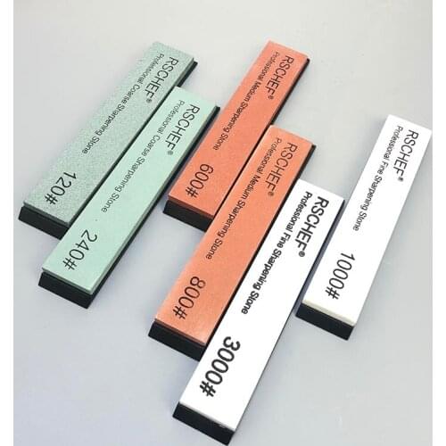 6-piece set of RSCHEF small whetstone whetstone, used for fixed angle sharpening rod whetstone