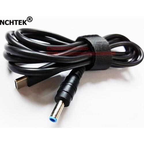 NCHTEK USB Type C Male to DC 4.5*3.0mm Male PD Charging Power Adapter Cable For Hp Envy EliteBook Laptop/Free Shipping/2PCS